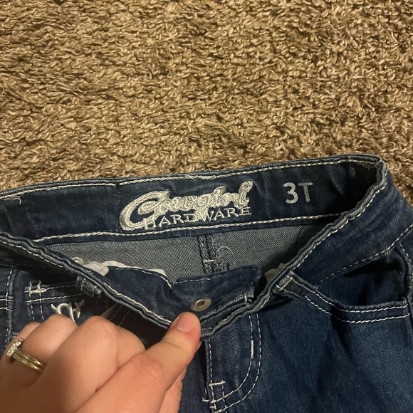 Cowgirl Hardware 3T Double Ruffle Bell Bottoms Western Rodeo - Picture 2 of 4